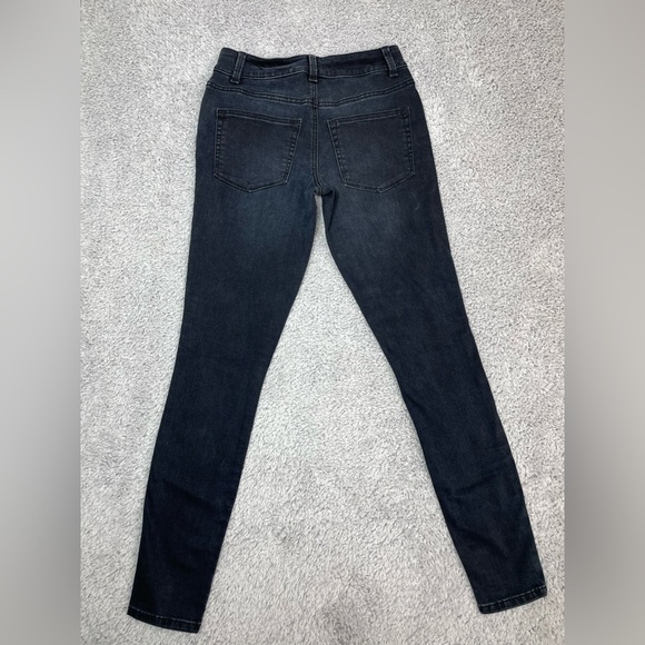 Maurices Jeans Womens Extra Small High Rise Skinny Dark Wash Jegging Stretch - Picture 3 of 5